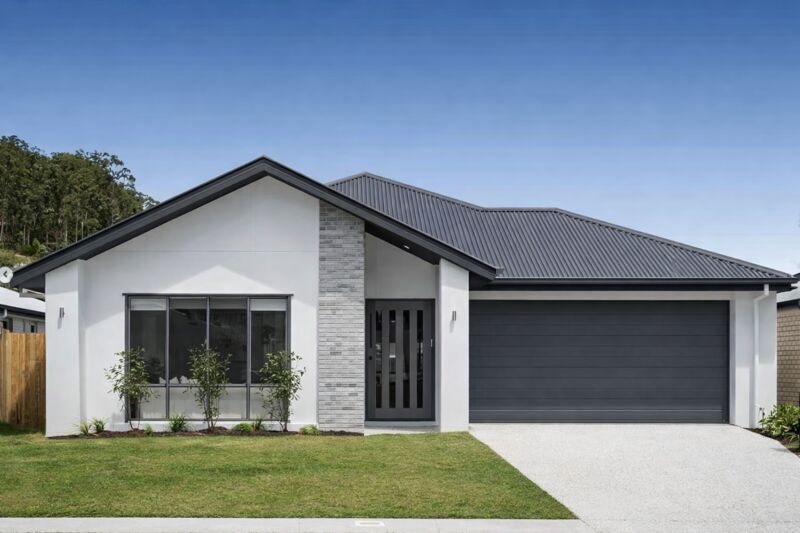 Charcoal modern facade